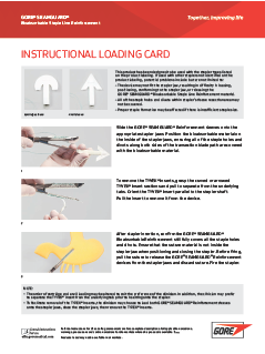 GORE© SEAMGUARD© Loading Instructions
