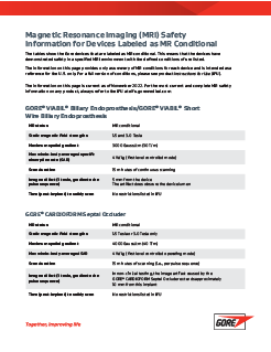 MRI Conditional Products Flyer