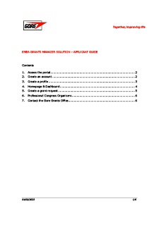 EMEA Grants Manager Solution - Applicant Guide