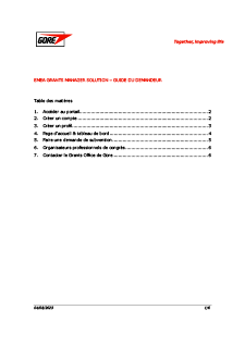 EMEA GRANTS MANAGER SOLUTION – GUIDE DU DEMANDEUR