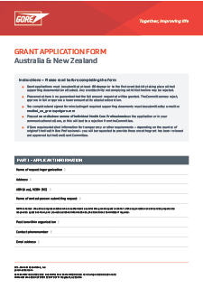 South Asia Pacific Educational Grant-Request Form